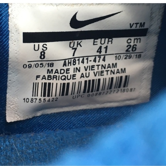 Nike Free Metcon Training Sneakers Mens Team Royal Blue Shoes AH8141 size 8 - Picture 14 of 15